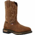 Rocky Original Ride USA Steel Toe Western Boot, BROWN, M, Size 13 RKW0419